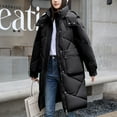 thumbnail image 4 of LSLJS Manteau Chaud pour Femmes avec Poches, Longue Veste d'Hiver à Manches Longues, 4 of 5