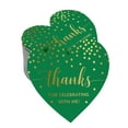 thumbnail image 1 of Inkdotpot Pack Of 100 Real Gold Foil Paper Tags Thanks For Celebrating With Me Birthday Favor Hang Tags, 1 of 6