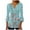 509_Sky Blue, variant on Womens Graphic T Shirts Spring And Summer Seven Minutes Of Bell Sleeve V Neck Pressed Pleated Solid Color Button