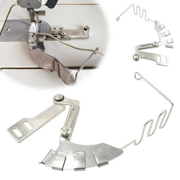 Doble doble ángulo de encuadernador de sobrebloqueo 20-36mm - Atasador en diagonal recto para máquinas de coser industriales, fijación de borde de acero inoxidable