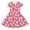 Pink, variant on Girls Cartoon Dresses Short Sleeve Crewneck Cute Print Summer Everyday Girls Animated Dress Size 9-10Y