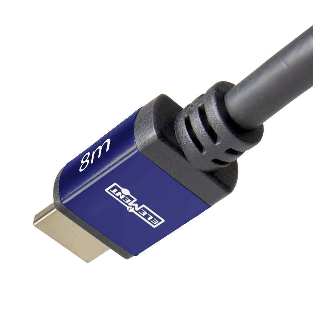 Element-Hz™ 4K HDMI Cable High Speed w/ Ethernet (Navy Ends = 8 Meters / 26.2ft)