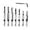 7Pcs, variant on 3-Piece Self-Centering Hinge Drill Bit Set, 1/4" Hex Shank Countersink Pilot Bits for Woodworking, Cabinet Door Hinge Installation Tool Kit