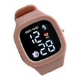 thumbnail image 2 of enjoywould Électronique Montre-Bracelet Réglable Confortable Résistant aux Chocs Temps Précis Cadran Carré Étudiant Sport Numérique pour l'École, 2 of 5