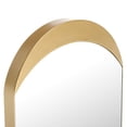 thumbnail image 5 of SAFAVIEH Wessley 18.3 in x 36 in. Stadium Mirror, Gold, 5 of 6