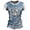 Multicolour, variant on Women's Tops T-Shirts Patriotic Graphic Print Short Sleeve Casual Crewneck With Distressed Design Going Out Shirts