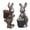 D, variant on DefiDgd 2pcs Easter Bunny Figurines Decor,Sitting Country Style Resin Bunny Statue for Tabletop Centerpiece Indoor Outdoor Home Garden Farmhouse Decor(Blue)