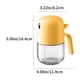 thumbnail image 3 of Botella de spray de aceite de vidrio 300ml | Dispensador de cocina a prueba de fugas para cocinar, barbacoa, freidoras | Spray de niebla ajustable | Blanco, Amarillo, Verde | Embudo de llenado fácil, 3 of 8