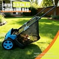 thumbnail image 3 of 21 Inch Manual Push Lawn Leaf Sweeper with 3.5 Cu.FT Collection Bag, 3 of 5