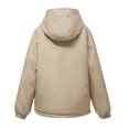 thumbnail image 5 of UPPADA Thick Winter Coats for Women's Cropped Puffer Jacket Casual Zip Up Winter Hoodie Baggy Short Down Coats with Pockets Puffer Pullover Khaki,M, 5 of 5