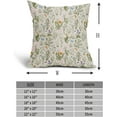 thumbnail image 2 of Sage Green Wild Flower Plant Pillow Covers Set of 2 18x18 Inch Spring Summer Floral Linen Polyester Decorative Throw Pillow Case Cushion Cover for Bedroom Sofa Living Room Couch Chair Office, 2 of 6