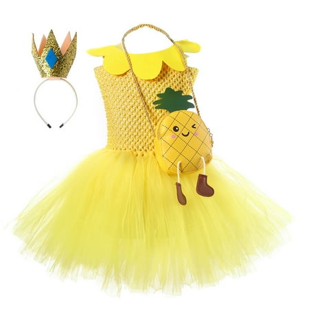 

Zlekejiko Kids Toddler Baby Girls Fancy Dress Tutu Princess Dress With Bag Headbands Set 3PCS Party Baby Bath Robes Baby Headband Basket
