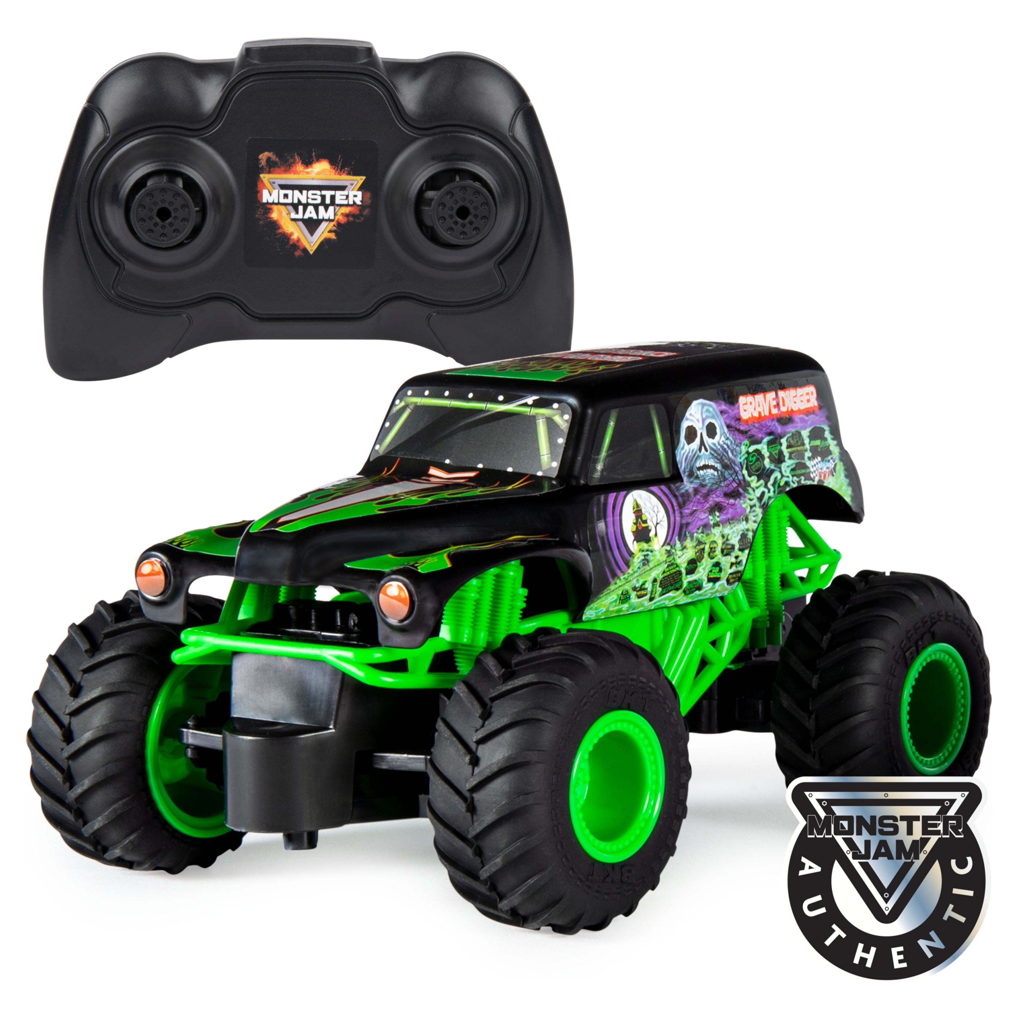 Monster Jam Official Grave Digger RC Monster Truck with Monster Jam Official Grave Digger RC Monster Truck with