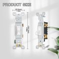 thumbnail image 2 of Interruptor de luz con palanca ThUnderway, silencioso, 15 A, 120 V AC, paquete de 10, 2 of 7