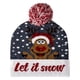 thumbnail image 1 of Gorro de Navidad LED, gorro tejido de Navidad con luces, gorro suave de Navidad, suéter, gorro, gorro para regalos de fiesta de año nuevo, suministros alce copo de nieve, 1 of 7