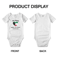 thumbnail image 3 of I'm Proof Mommy Can't Resist Kuwaiti Guys Cute Baby Romper Bodysuit For Boy Girl (White, 6-12 Months), 3 of 5