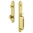 thumbnail image 3 of Grandeur Arccgrcir_Eset_238 Arc Solid Brass Rose Keyed Entry Single Cylinder Full Plate, 3 of 5