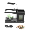 thumbnail image 1 of Fish   Mini Aquarium  Usb Rechargeable Fish   Multifunctional Fish  Multifunctional USB Rechargeable Mini Fish  Aquarium With Clock Function LED Light, 1 of 8