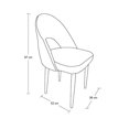 thumbnail image 3 of SILLA VÉLUMN TELA GRIS PATAS METAL MADERA, 3 of 3