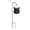 Black, variant on Fareti Squirrel Head Feeder Funny Animal Face Hanging Feeder for Trees and Deck, Black