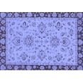 thumbnail image 1 of Ahgly Company Machine Washable Indoor Rectangle Oriental Blue Traditional Area Rugs, 7' x 9', 1 of 4