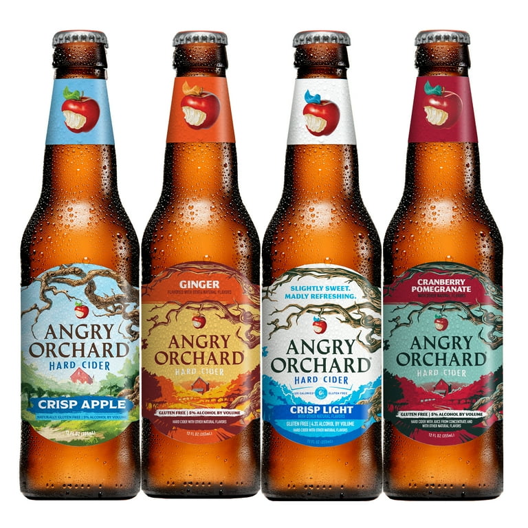 Angry Orchard, Hard Cider Variety Pack, 12 pack, 12 fl oz Bottles