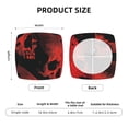 thumbnail image 5 of Cauagu Red And Black Abstract Skull for Dining Chair Seat Covers,Slipcovers Kitchen Chair Covers Upholstered Chair Seat Cushion Cover Chair Seat Protector-Four Pieces, 5 of 7