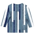thumbnail image 5 of Frnrwgo Boys Girls' Athletic Shirts & Tees Blue 3/4 Sleeve Crewneck T Shirt Lightweight Casual School Fashion Daily Spring Summer Shirt 3-12, 5 of 5