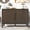 Dark Brown, variant on Harper & Bright Designs Rustic Sideboard Buffet Cabinet with Storage Shelf, 2 Door Sideboard Cabinet with Adjustable Feet, Console Cabinet with Pine Veneer and Metal Handles, Gray
