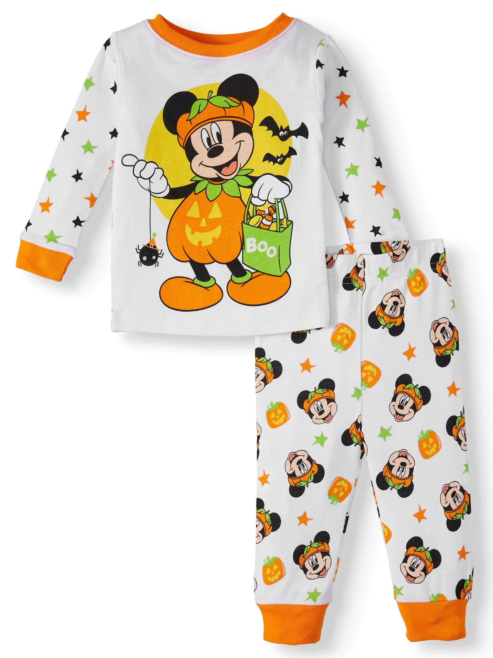 Halloween Mickey Mouse Toddler Boy Long Sleeve Cotton Snug Fit Pajamas