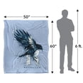 thumbnail image 5 of Harry Potter Blanket, 50"x60", Ravenclaw Wash Silky Touch Sherpa Back Super Soft Throw Blanket, 5 of 5