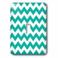 thumbnail image 3 of 3dRose, Apple Green and White Wide Chevron Stripes Pattern, single toggle switch, 3 of 3