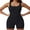 Black, variant on Charmo Women's Scoop Neck Shapewear Bodysuit Tummy Control Body Shaper Ribbed Jumpsuits