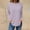 Pink, variant on fanshangmao Spring Tops for Women Trendy Solid Color Shirts for Women Cotton Long Sleeve Shirts for Women Loose Fit V Neck Cheap Clothes for Women