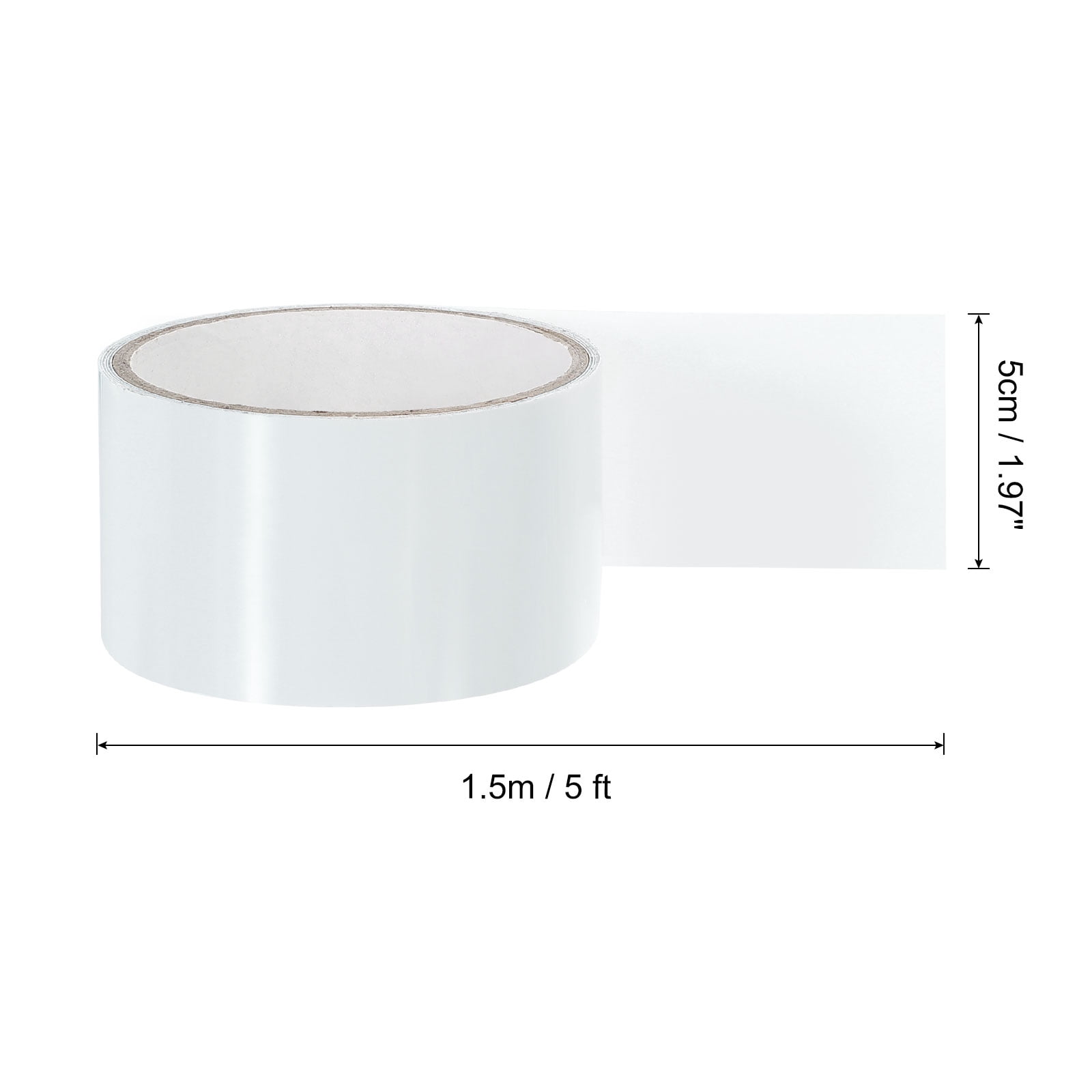 Uxcell Polyvinyl Chloride Waterproof Patch Seal Tape 2 in x 5 Ft Leak Proof Repair Sealing Tape White