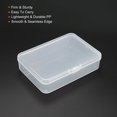 thumbnail image 4 of Uxcell 105x75x25mm Plastic Rectangular Clear Storage Container Box with Lid, 12 Pack, 4 of 5