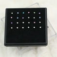 thumbnail image 2 of 24pcs Crystal Rhinestone Surgical Steel Nose Ring Bone Stud Body Piercing Jewelry (Mixed Colors), 2 of 7
