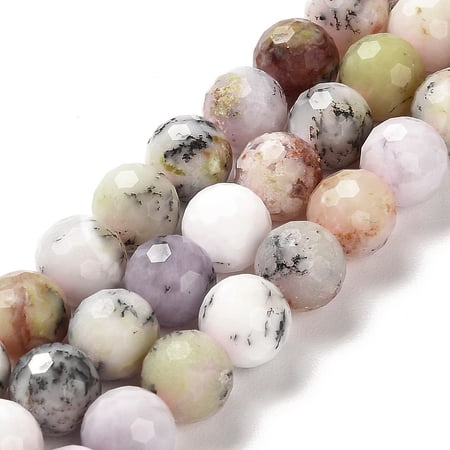 2strands African Opal Beads Strands Faceted Round 7.8~8.8mm Hole: 1mm about 47~49pcs/strand 15.08''~15.24''(38.3~38.7cm)