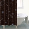 thumbnail image 4 of Gothic Shower Curtain Set - Dark Celestial Moon & Star Print, Mystical Cosmic Bath Decor, Waterproof Polyester 72"Wx72"L, Goth Aesthetic Gift, 4 of 5