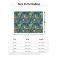 thumbnail image 5 of Naloa Animals In Camping Flannel Blankets - Thick and Warm Blanket for Winter, Soft Fuzzy Plush King Blanket for All Seasons40"x30", 5 of 6