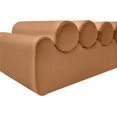 thumbnail image 4 of Meridian Furniture Rumble Cognac Vegan Leather Bench, 4 of 11
