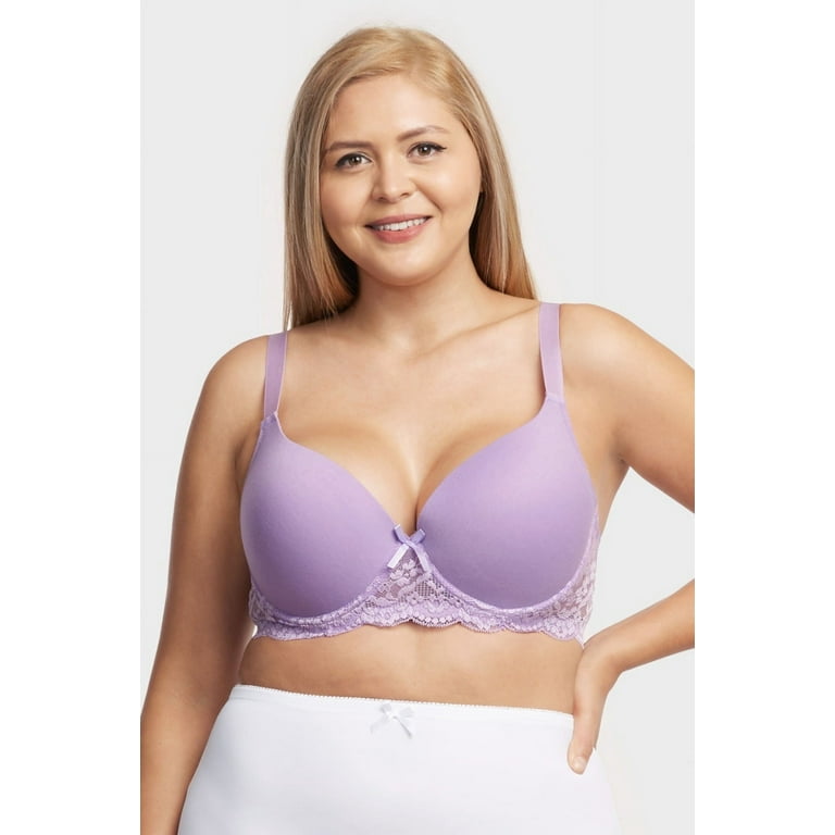 Mamia & Sofra IN-BR4237PLD-44D D Cup Full Coverage Bra - Size 44 - Pack of 6