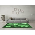 thumbnail image 3 of Ahgly Company Indoor Round Abstract Emerald Green Contemporary Area Rugs, 7' Round, 3 of 4