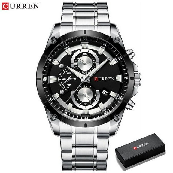 Curren Creative Design Watches Men Luxury Casual Quartz Wristwatch With Stainless Steel Chronograph Sport Watch Male Clock - Quartz Wristwatches