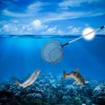 thumbnail image 2 of 1.9m 3 Sections Pole Telescopic Landing Net Aluminum Alloy Fishing Net Extendable Tuck Net for Lakes Ponds (Silver), 2 of 4