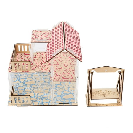

1 Set Hamster Hideout Hamster Double Layer Villa Hamster Climbing Toy Hamster Tunnel House