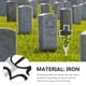 thumbnail image 3 of KAKOWELY Estaca conmemorativa de cementerio con forma de cruz de metal, estaca de patio, marcador de tumba para papá, 3 of 5