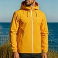 thumbnail image 2 of Men's Waterproof Rain Jacket Outdoor Raincoat Shell Jacket Breathable Jacket for Travel or Daily Wear, 2 of 7
