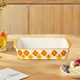 thumbnail image 4 of Hiroekza Home and Kitchen, Household Baking Ceramic Rectangular Baking Cheese Baked Rice Bowl Microwave Oven Special Tableware Kitchen Gadgets, 4 of 6