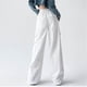 thumbnail image 5 of WILLBEST Pantalones Casuales Elegantes Para Mujer: Pantalones Cargo de Pierna Ancha Para Mujer Con Bolsillo Lateral, Cintura Media, Diseño Holgado y Elástico, Con Cordón Ajustable En El Tobillo., 5 of 8